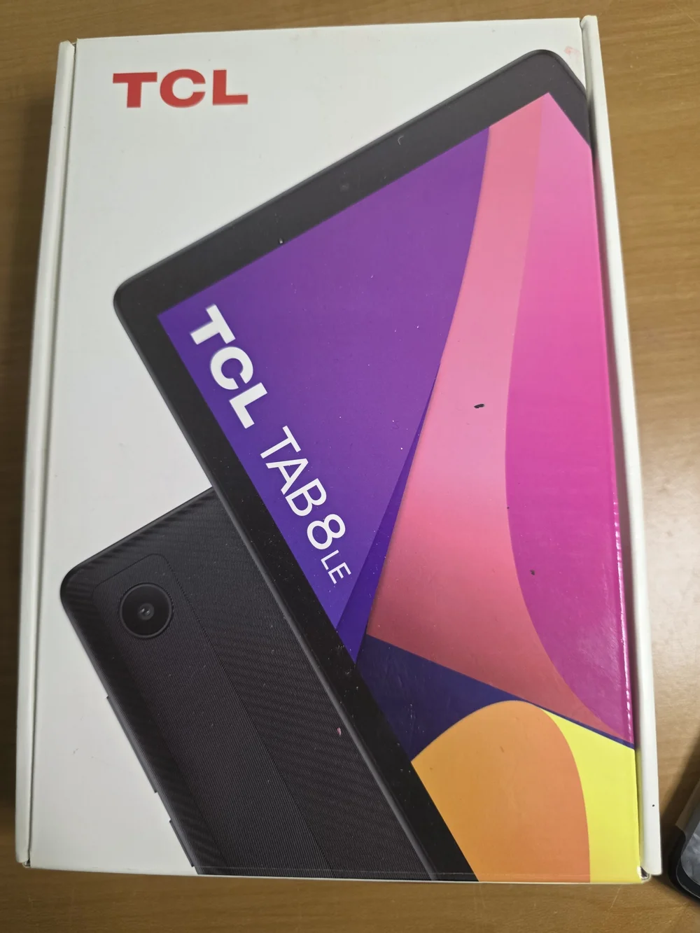 TCL Tab8le Tablet - Black Front with Blue Display
